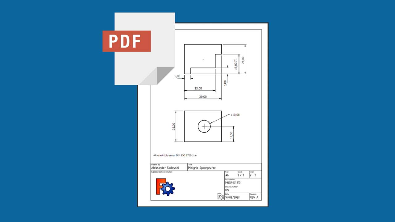 FreeCAD PDF Export